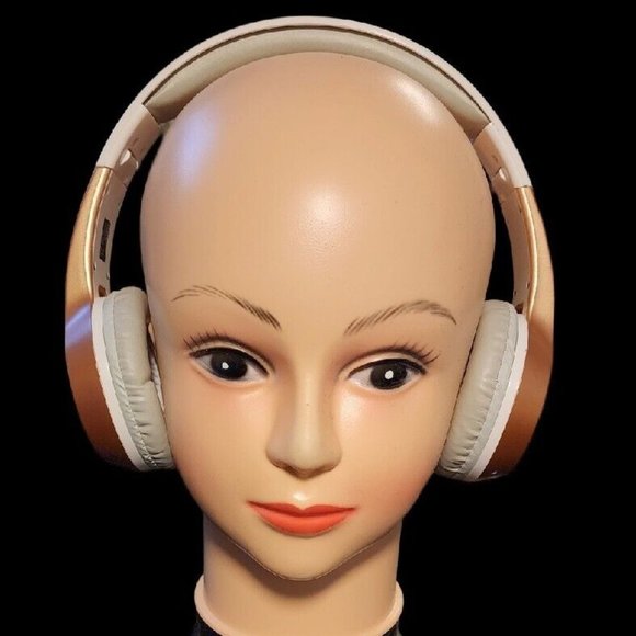 Bluetooth Wireless Headset Stereo Headphones On Ear Folding Rose Gold Vivitar - Picture 1 of 10